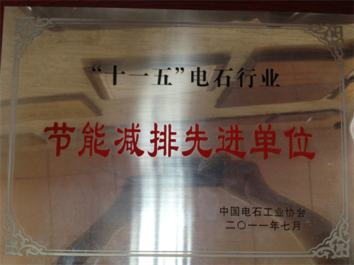 2011年十一五节能减排先进单位